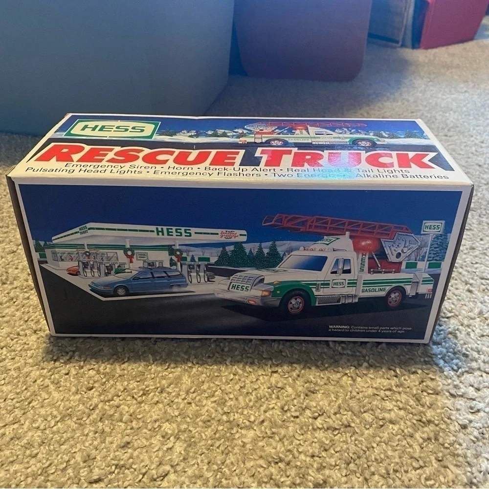 Hess Rescue Truck Kids Toy NEW White Tow Vintage